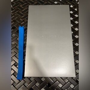 Nordstrom Silver Box with Blue Ribbon